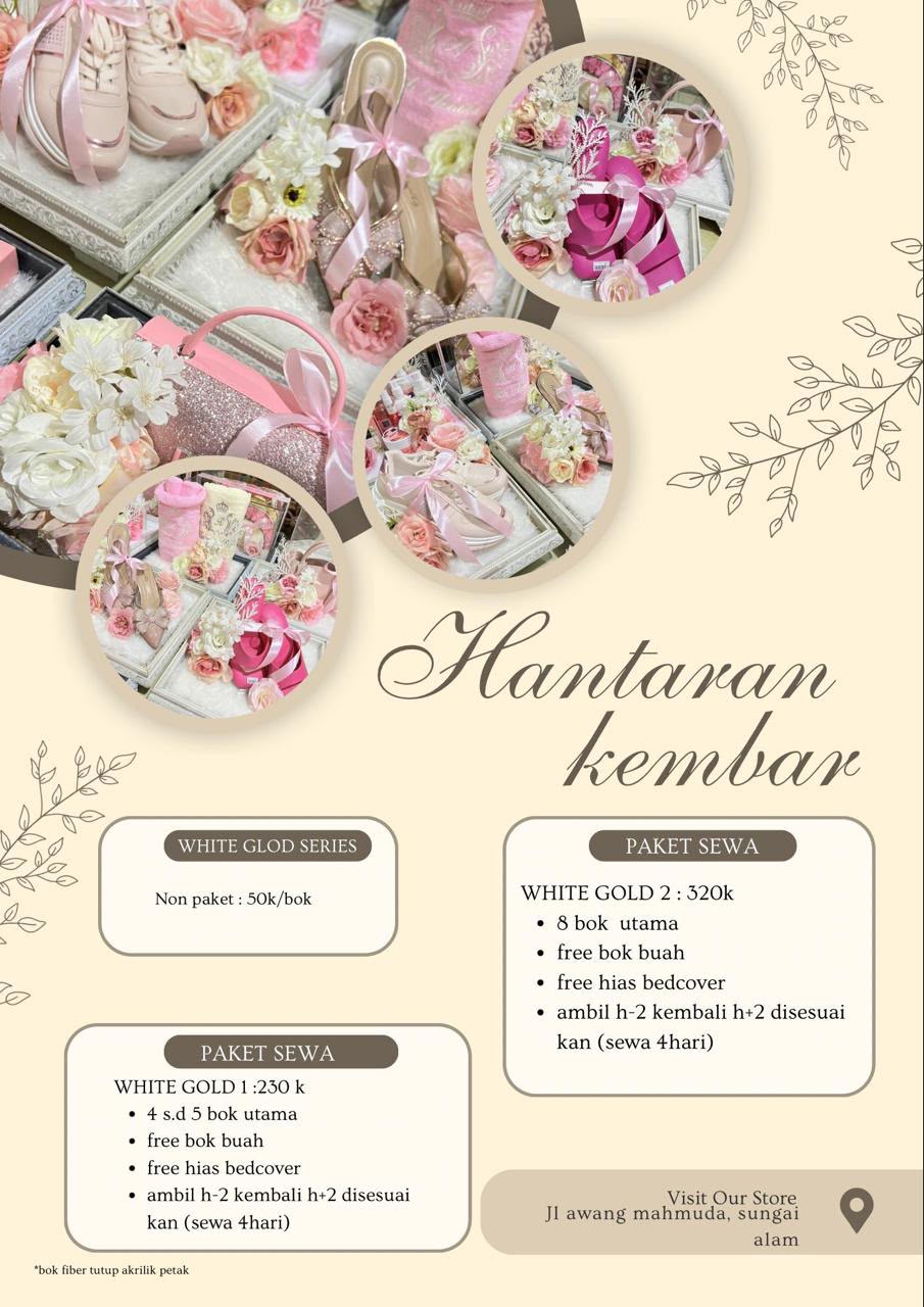 Seserahan, Paket Sewa WHITE GOLD 2